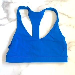 Lululemon bright blue sports bra